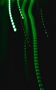 Preview wallpaper laser, lines, intermittent, green
