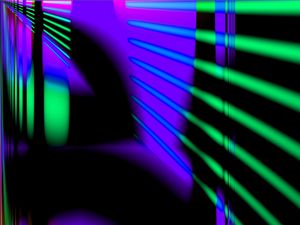Preview wallpaper laser, rays, glare, multicolored, black