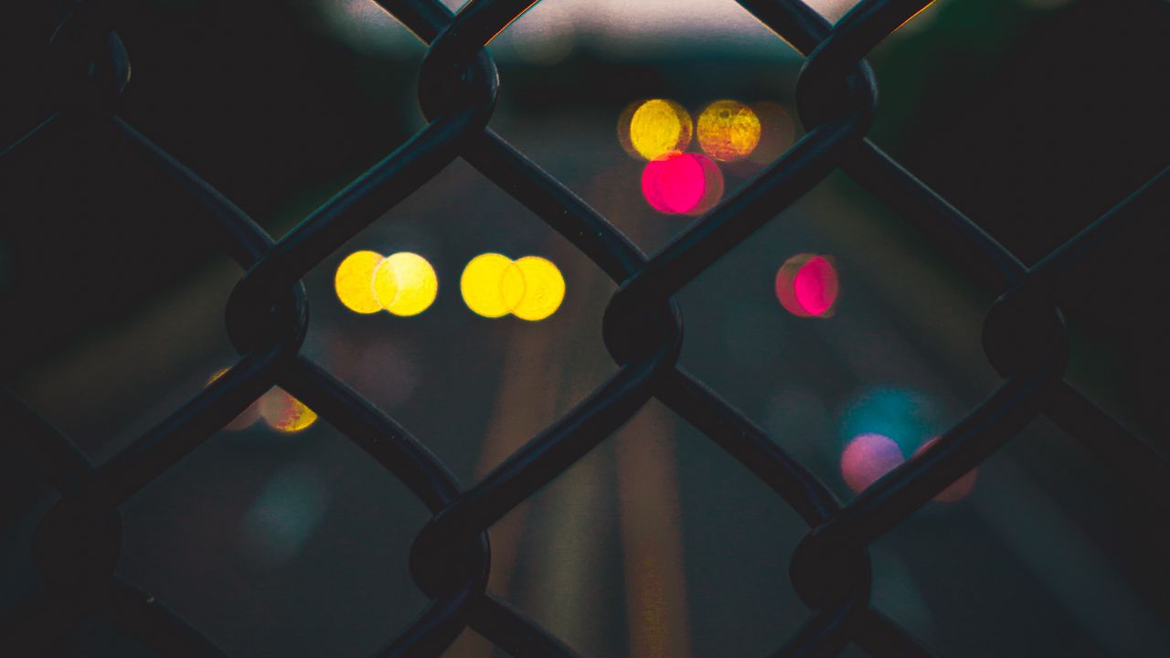 Wallpaper lattice, fence, blur, glare