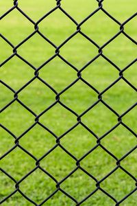 Preview wallpaper lattice, fence, iron, grass