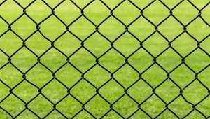 Preview wallpaper lattice, fence, iron, grass