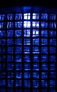 Preview wallpaper lattice, grid, blue, dark