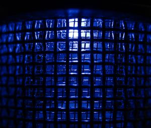 Preview wallpaper lattice, grid, blue, dark