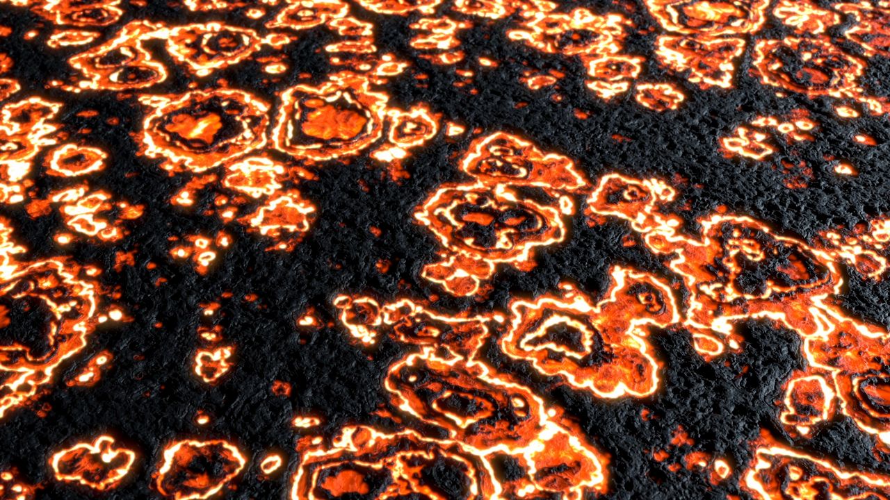 Wallpaper lava, fiery, surface, texture