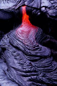 Preview wallpaper lava, surface, fiery, volcano