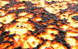 Preview wallpaper lava, surface, fiery, texture