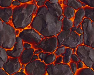 Preview wallpaper lava, texture, stones, volcanic