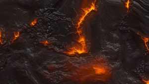 Preview wallpaper lava, texture, surface, cranny, fire, hot