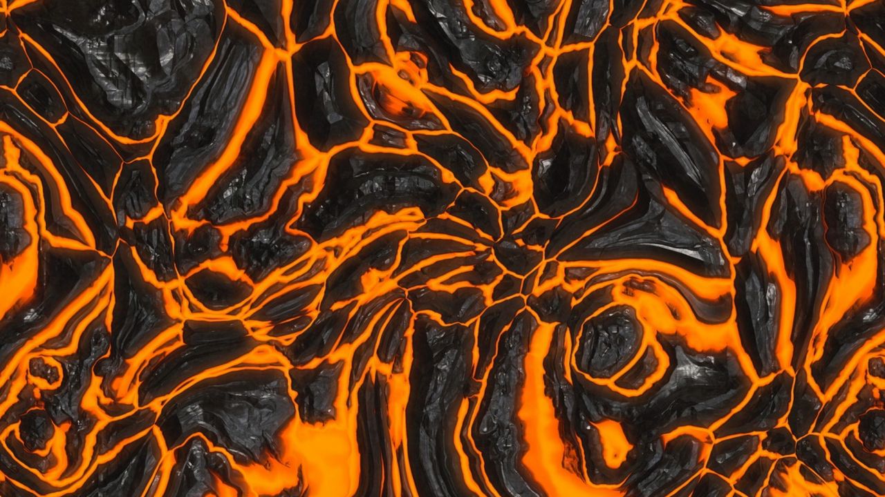 Wallpaper lava, texture, surface, hot, volcanic