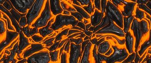 Preview wallpaper lava, texture, surface, hot, volcanic