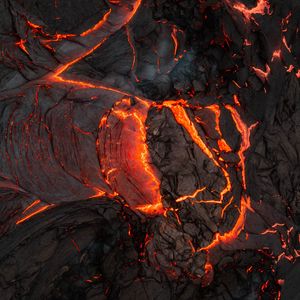Preview wallpaper lava, volcano, eruption, hot