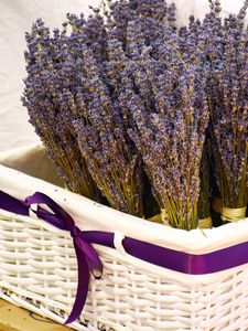 Preview wallpaper lavender, basket, flowers, fragrance