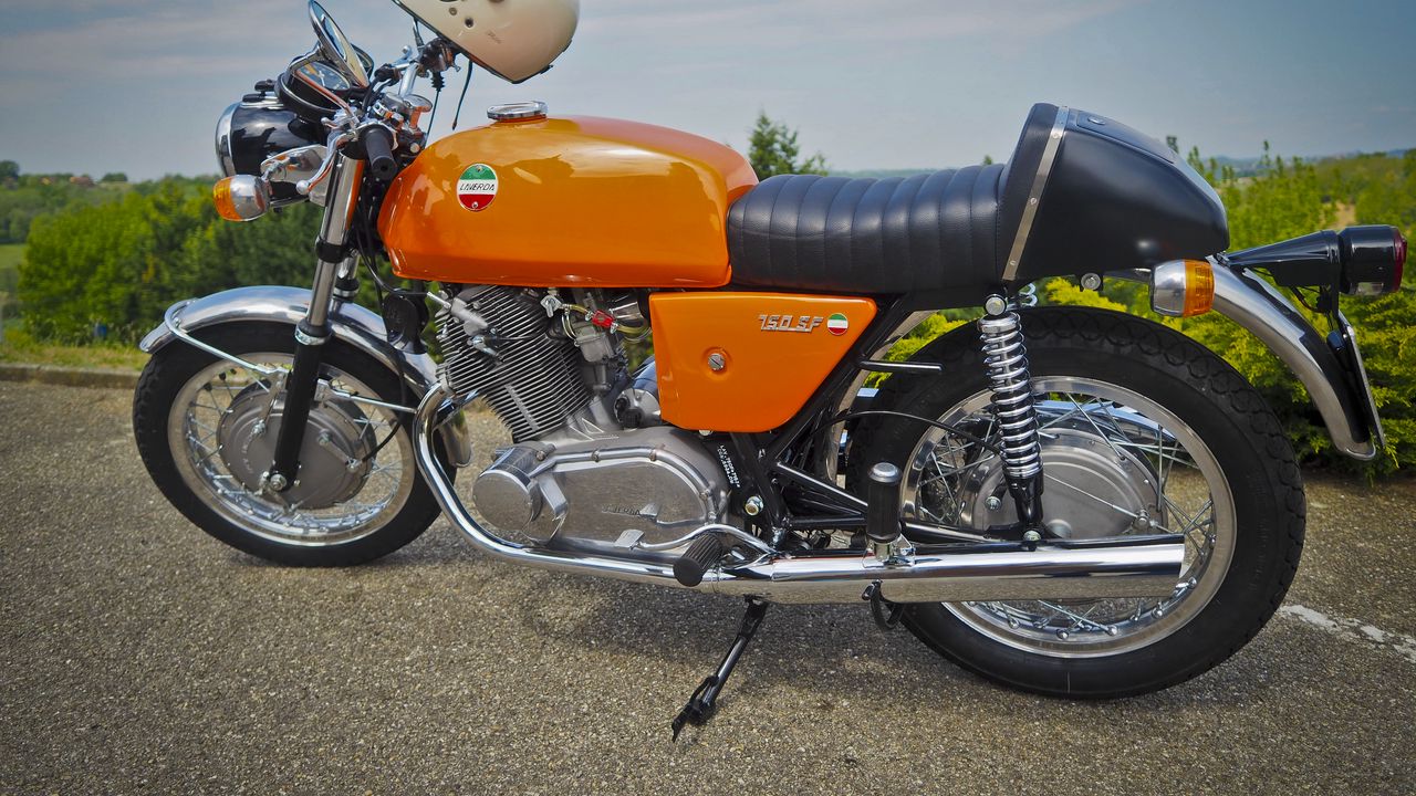 Wallpaper laverda 750 sf, laverda, motorcycle, bike, orange