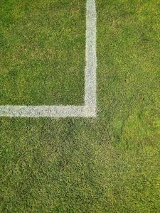 Preview wallpaper lawn, grass, marking, stripes