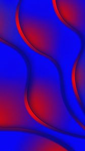 Preview wallpaper layers, wavy, glow, red, blue