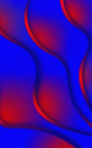 Preview wallpaper layers, wavy, glow, red, blue