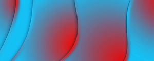 Preview wallpaper layers, wavy, lines, red, blue