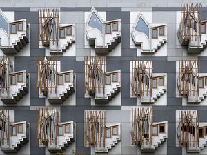 Preview wallpaper layout, pattern, stairs, windows
