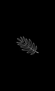 Preview wallpaper leaf, branch, art, vector, minimalism