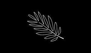 Preview wallpaper leaf, branch, art, vector, minimalism