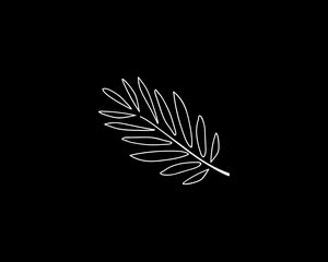 Preview wallpaper leaf, branch, art, vector, minimalism
