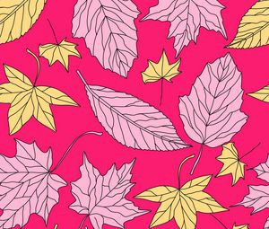Preview wallpaper leaves, art, autumn, texture