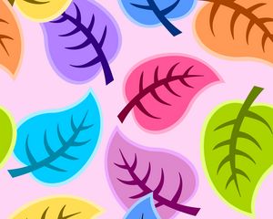 Preview wallpaper leaves, art, vector, colorful