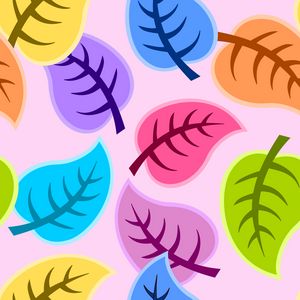 Preview wallpaper leaves, art, vector, colorful