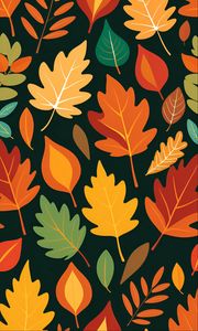 Preview wallpaper leaves, autumn, colorful, art