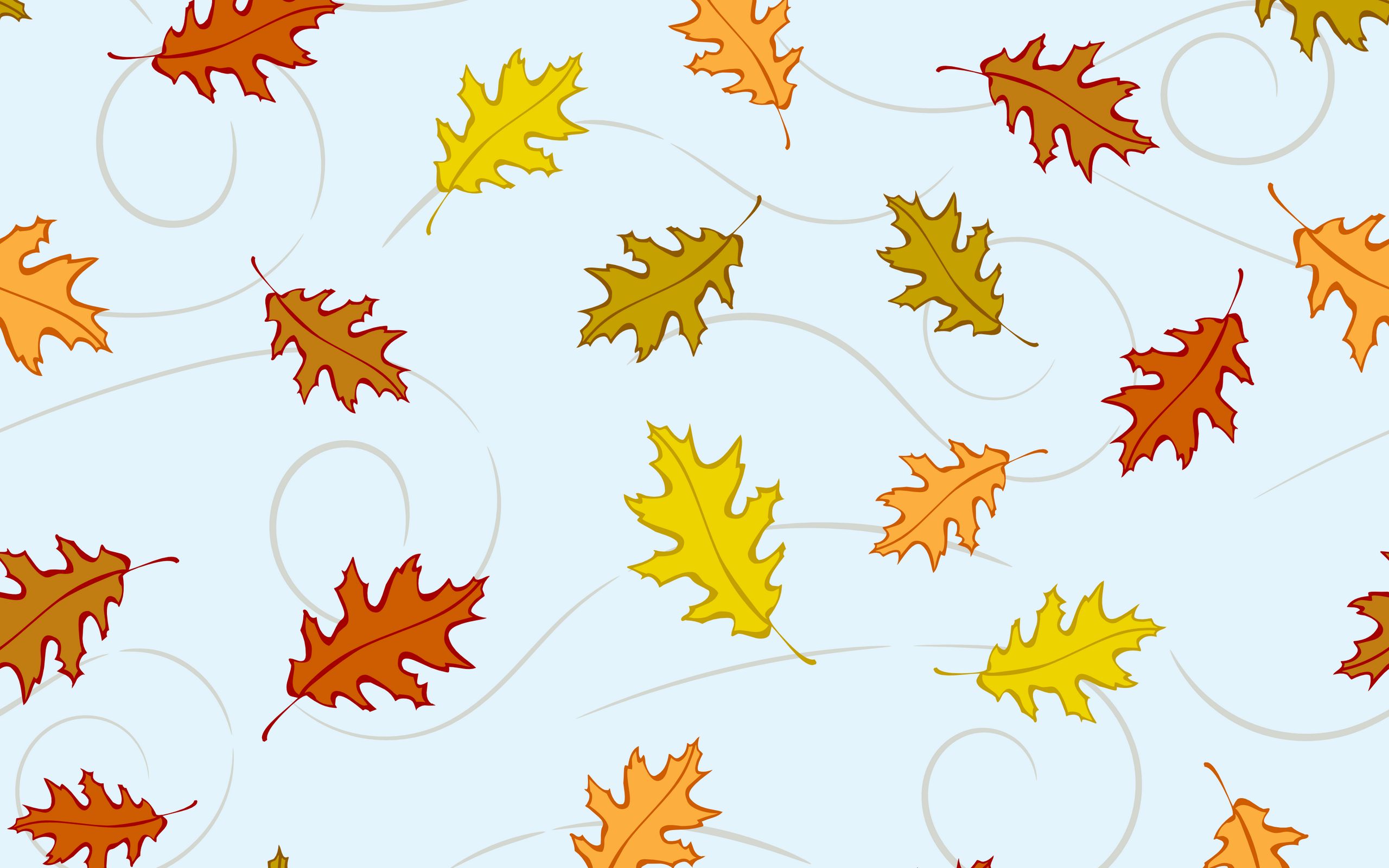 Download wallpaper 2560x1600 leaves, autumn, patterns, texture, fallen ...