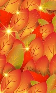 Preview wallpaper leaves, autumn, patterns, shine