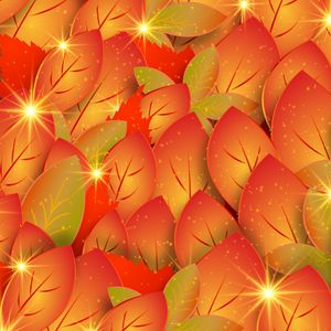 Preview wallpaper leaves, autumn, patterns, shine