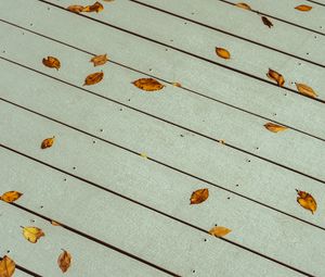 Preview wallpaper leaves, boards, wood, autumn