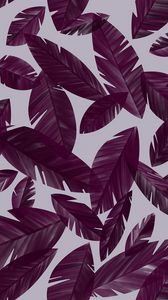 Preview wallpaper leaves, lilac, purple, pattern