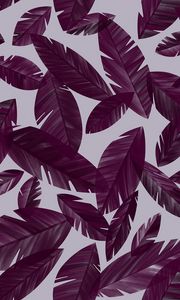 Preview wallpaper leaves, lilac, purple, pattern
