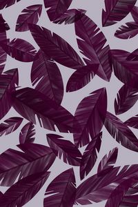 Preview wallpaper leaves, lilac, purple, pattern