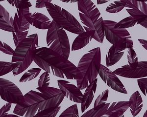 Preview wallpaper leaves, lilac, purple, pattern