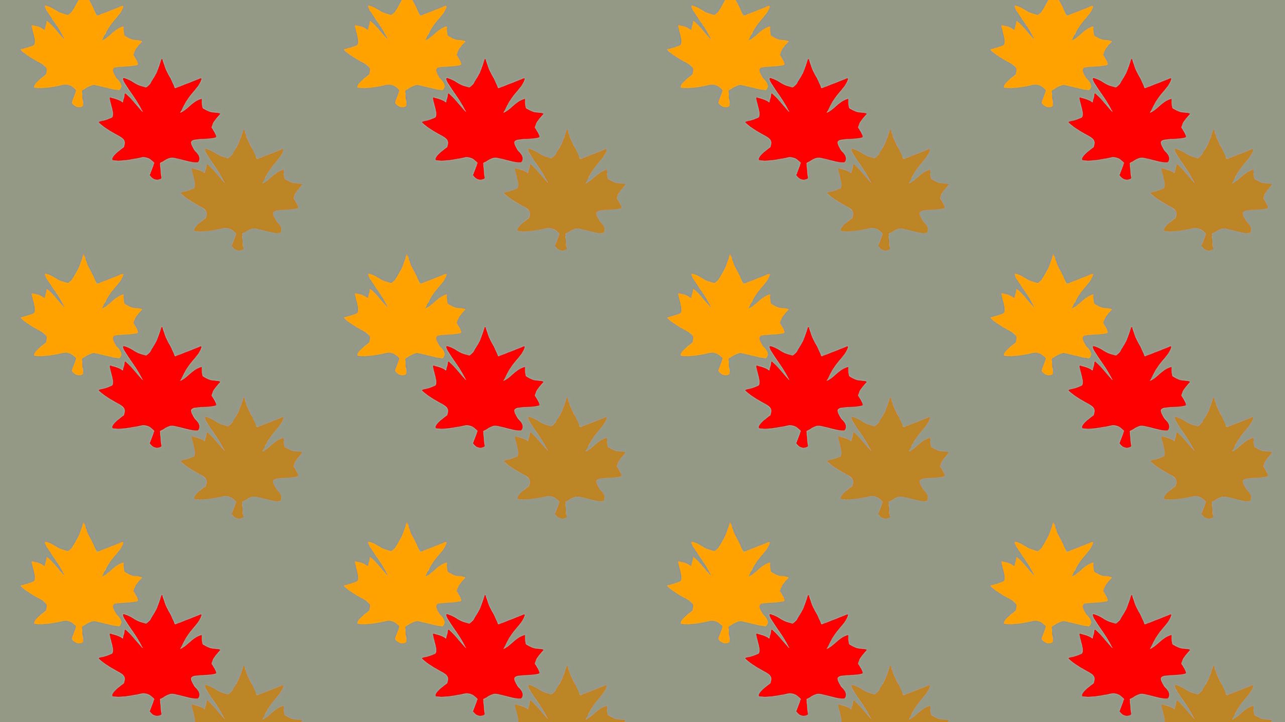 Download wallpaper 2560x1440 leaves, maple, autumn, patterns, texture ...