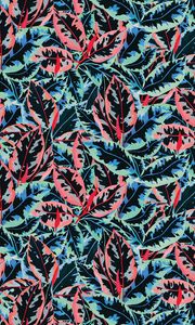 Preview wallpaper leaves, pattern, patterns, colorful