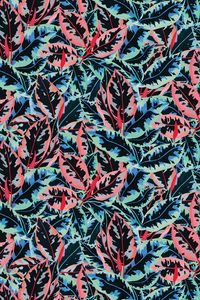 Preview wallpaper leaves, pattern, patterns, colorful