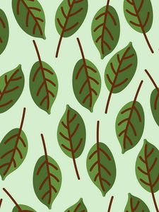 Preview wallpaper leaves, patterns, vector, texture