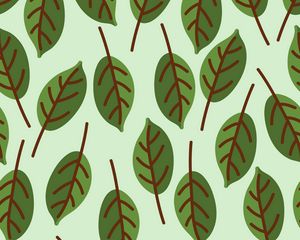 Preview wallpaper leaves, patterns, vector, texture