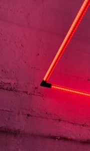 Preview wallpaper led tape, light, electricity, red, wall