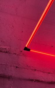 Preview wallpaper led tape, light, electricity, red, wall