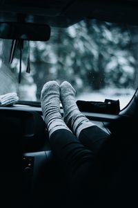 Preview wallpaper legs, car, travel, rest, mood