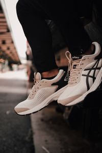 Preview wallpaper legs, sneakers, shoes, white, style