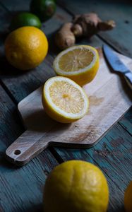 Preview wallpaper lemon, citrus, fruit, board