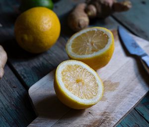 Preview wallpaper lemon, citrus, fruit, board