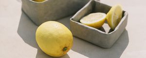 Preview wallpaper lemon, citrus, fruit, slices, serving