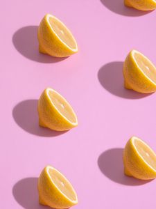 Preview wallpaper lemon, citrus, slices, pattern
